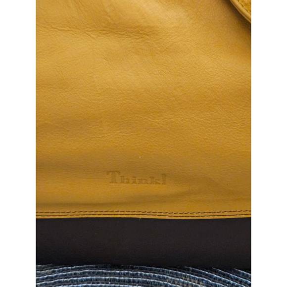Think! Yellow Leather Shoulder Bag - Picture 11 of 14